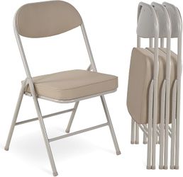 HOMEFUN Padded Folding Chairs Set