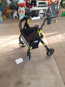 4-Wheel Rollator Walker with Seat