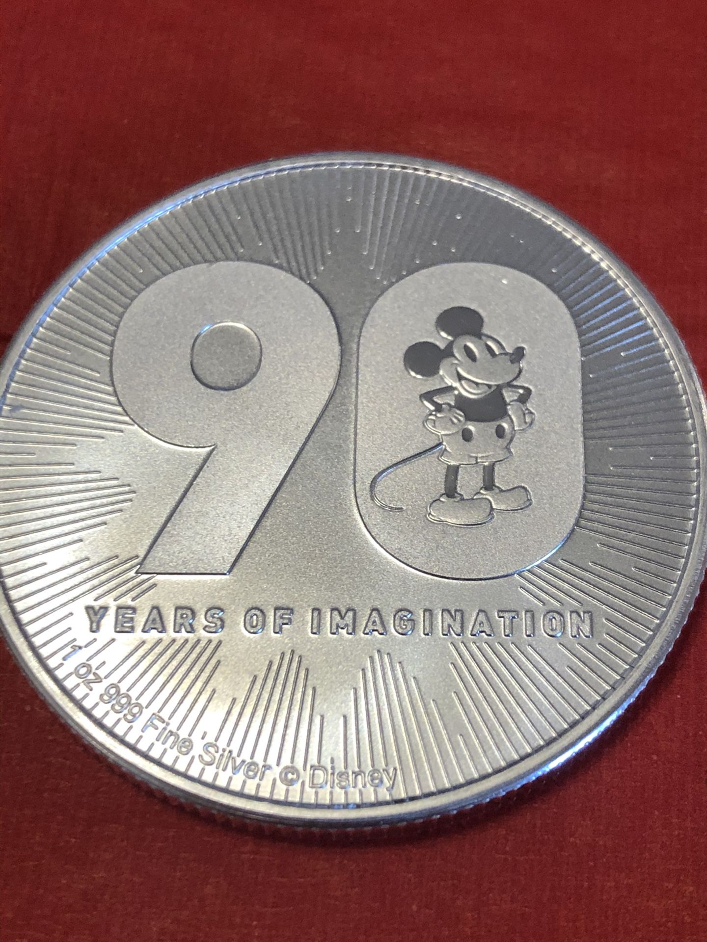 Disney Anniversary Silver Coin
