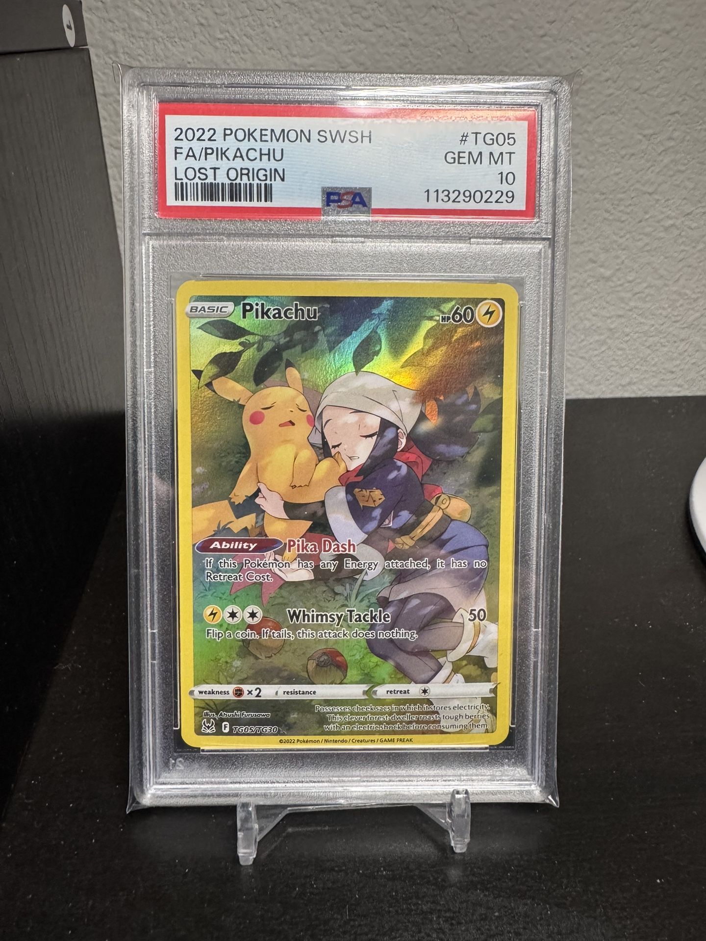 Pokemon PSA 10 Pikachu Lost Orgin Card