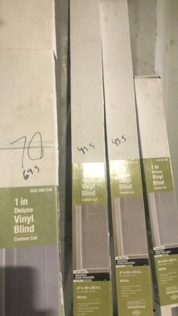 1 in. Vinyl blinds