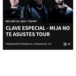 Clave Especial - Mija No te Asustes TOUR (2 VIP tickets)