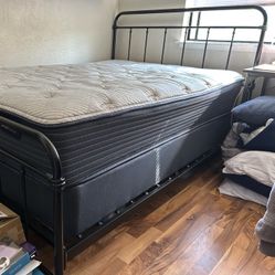 Full Bed Set - Bed-frame, Mattress, Box Spring