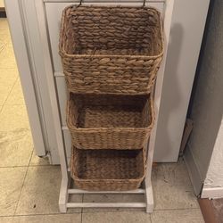 3 tier storage baskets
