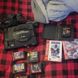 Sega Genesis with  8 Games 