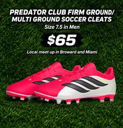 PREDATOR CLUB FIRM GROUND/MULTI GROUND SOCCER CLEATS Soccer Cleats/ Botines / Guayos