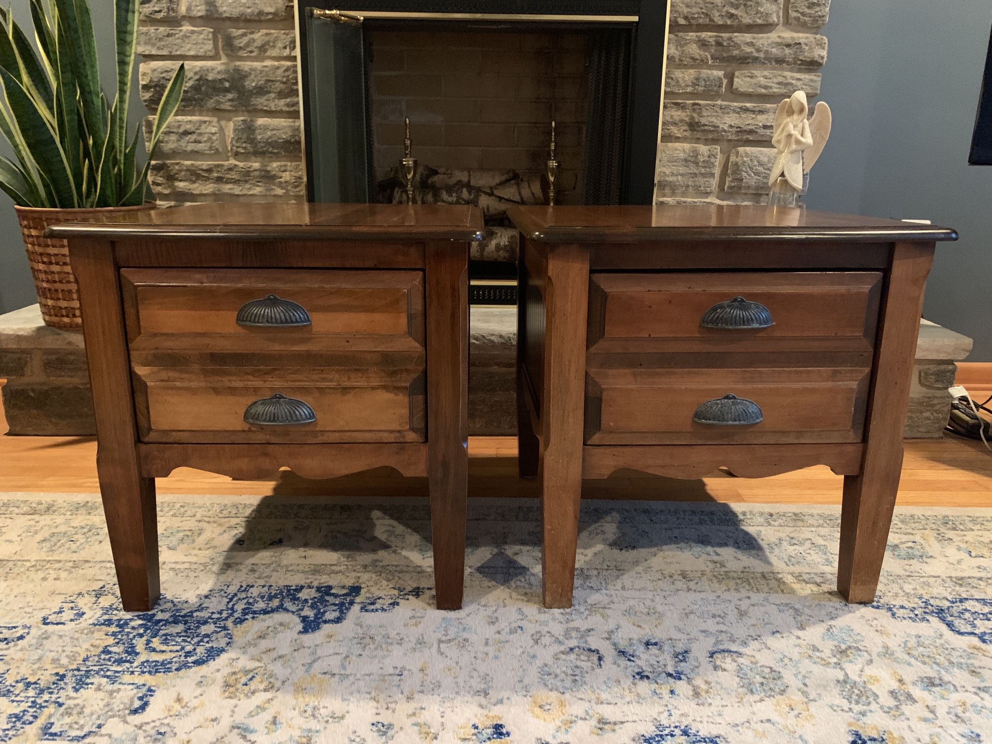  Solid Wood Occasional End  Tables
