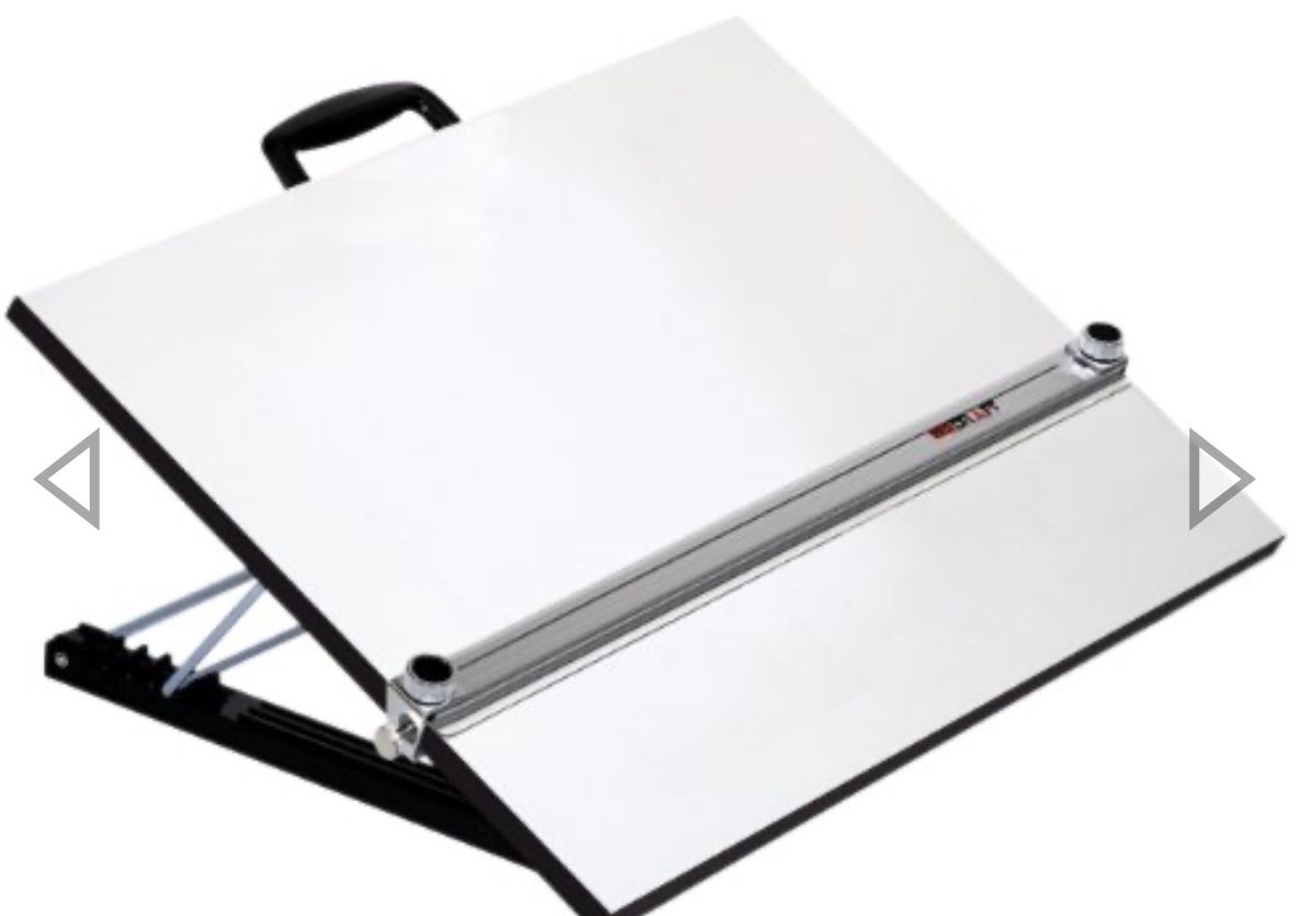 Martin Universal Design Adjustable Angle Parallel Drawing Board, XX Large, White