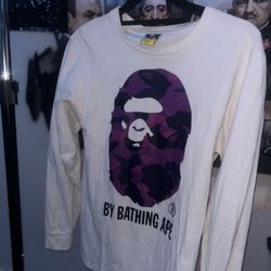 Purple Camo Bape LS Shirt
