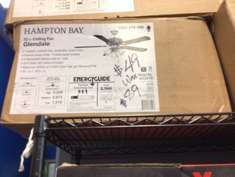 Variety of ceiling fans Price ranges from $49-$89