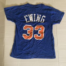 Patrick Ewing Mitchell & Ness New York Knicks Blue N&N Jersey Men's T-Shirt