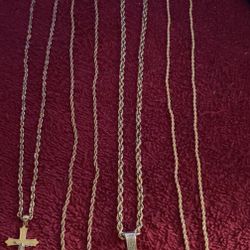 10k Ropes 10k Charms Big Cross Real Dimonds Different Prices On All Ropes 