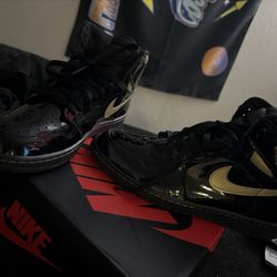 Jordan 1s “ Gold metallic” Sz 9.5