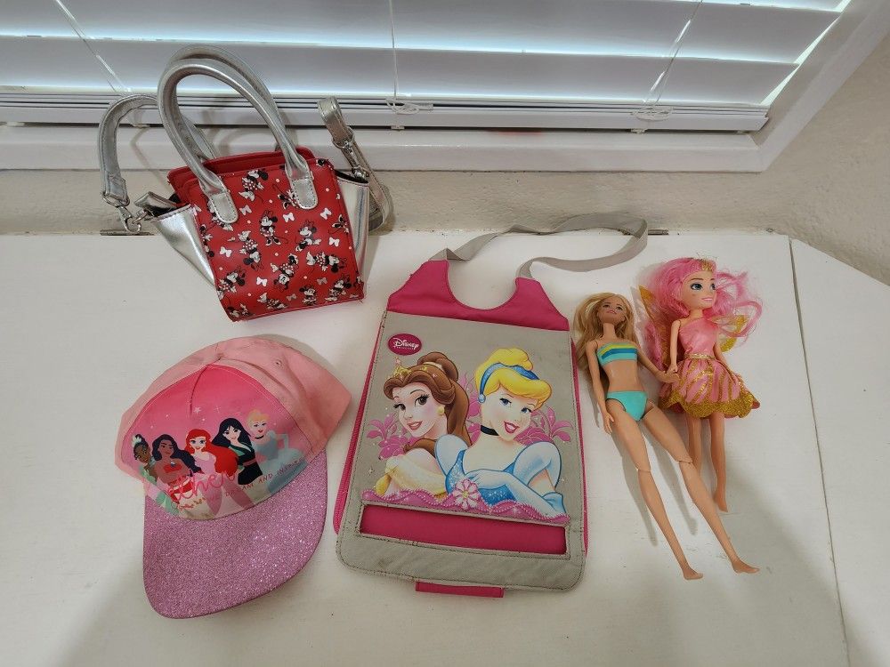 Disney Girls Cross Bags, Hat And Toys All For $45 Or OBO