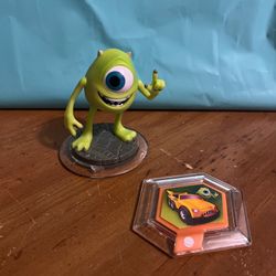 Disney Infinity 1.0 Lot Mike Wazowski & Mike’s Car Power Disc Monsters Inc
