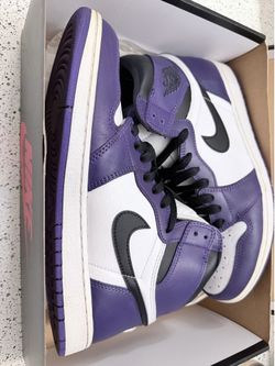 Jordan court purple 1s sz10.5