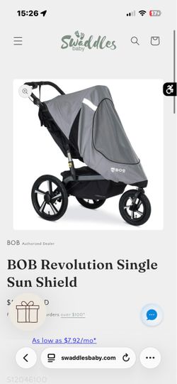 BOB Revolution Single Sun Shield stroller cover