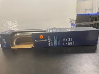 Project Source 18-in Brushed Stainless Steel Grab Bar