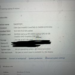 Gaming laptop