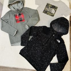 Boys 3T To 5T North Face & Columbia Coats, Hoodies & T-Shirts