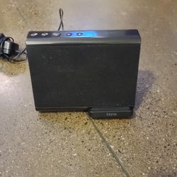 iHome Wireless Fast Qi Dual Charging Bluetooth Dual Alarm Clock Speakerphone, USB Charging Port Universal 100-240V Voltage,