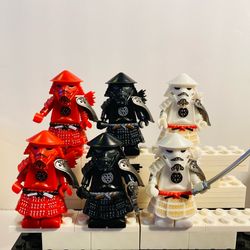 Samurai Stormtroopers Minifigures Star Wars | New Custom LEGO Compatible Toys