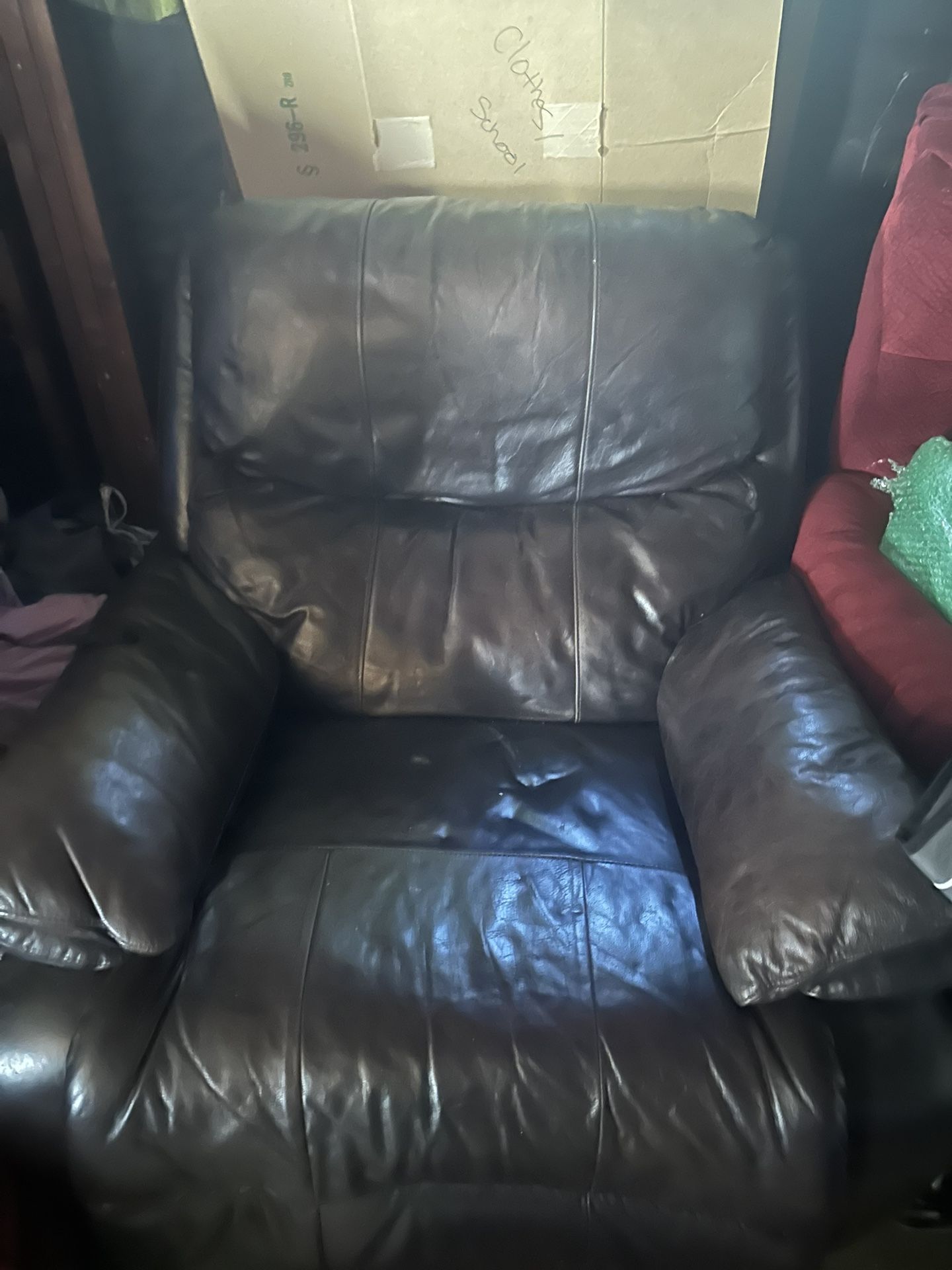 Black Leather Recliner