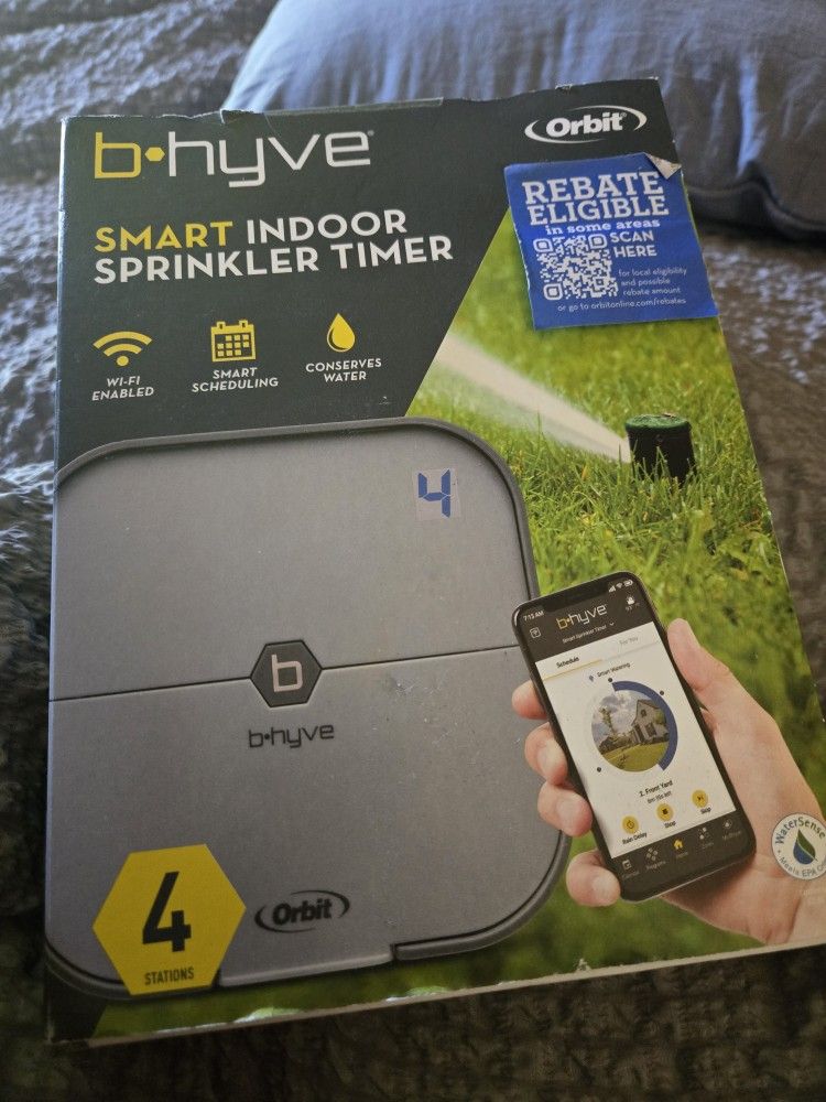 4-Zone Smart Indoor Sprinkler Timer