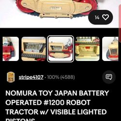 Vintage Japan Robot Tractor Toy. 