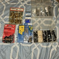 Asst Nails,  Screws And Wall Staples