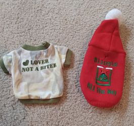 CUTE DOG SWEATER & SHIRT - Size X- Small