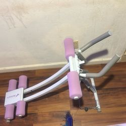 Ab machine workout . 