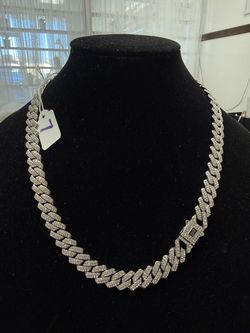 #7   iced-out Cuban link chain