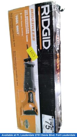 Ridgid R8647 Orange Cordless Reciprocating Saw