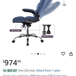 Office Chair Office Chair adjustable and Flip Arms Executive Office Chair with Thick Padded