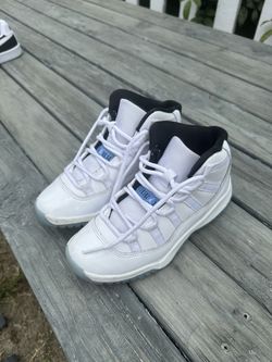Jordan 11 Little Kids' Shoes White/Legend Blue-Black