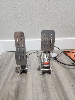 Simjack Pro-P2 Sim Racing Pedals – Throttle & Brake with USB Hub