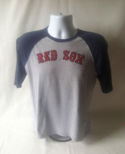 Mighty Mac sports Boston Red Sox boys 3/4 sleeve embroidered top size M