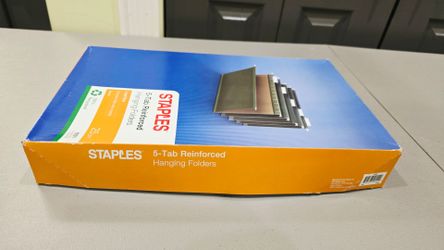 Staples Legal Size Hanging File Folders, 25 Count