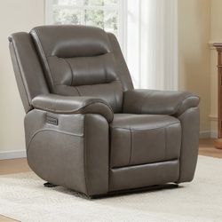 Gilman Creek Furniture Mason Leather Power Recliner with Power Headrest $399.99
