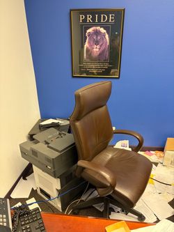 Brown Leather Executive Office Chair