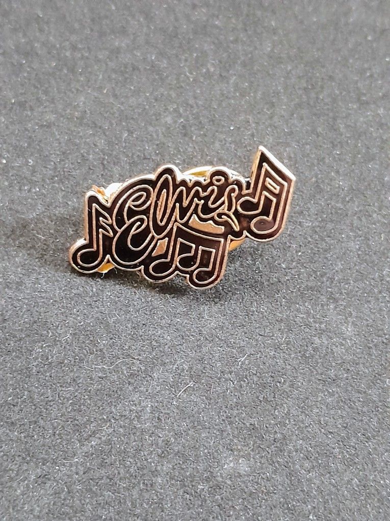 Vintage Elvis Enamel Lapel Hat Tie Pin 