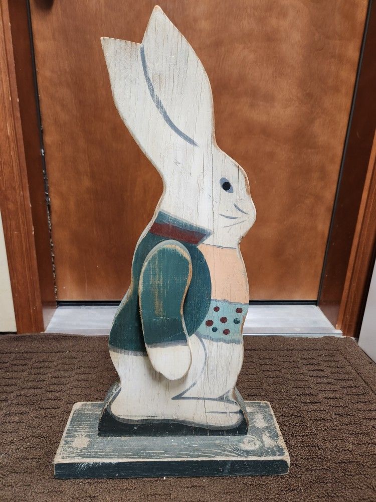 Peter Rabbit Wooden with Arms that Swing Large