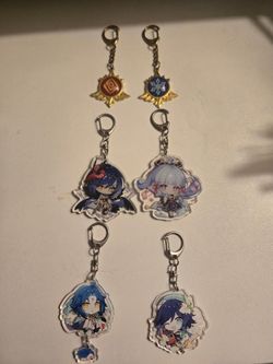 Genshin impact keychains