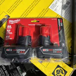 Milwaukee M12 Battery (2 Pack) New