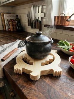 Handcrafted Decorative Wooden Turtle Trivet for Hot Dishes and Pots Hot Pads