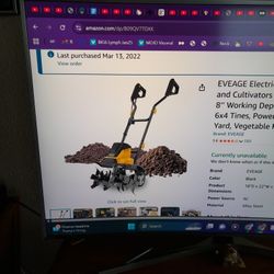 Electric Tiller 18inch 13.5amp 4-8inch Working Depth 