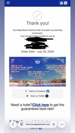 Baja fest 3 day GA