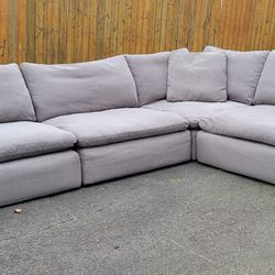 Gray Cloud Sectional Couch