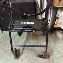 Walker With Seat. Collapsible 